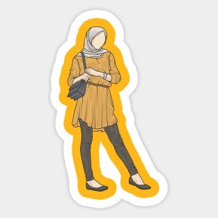 Yellow Dress Star Collection Sticker